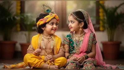 नन्हे राधा-कान्हा ने मोहा सबका मन! बच्चों की मनमोहक अदाओं की तस्वीरें हुई वायरल, देशभर में खुशी की लहर