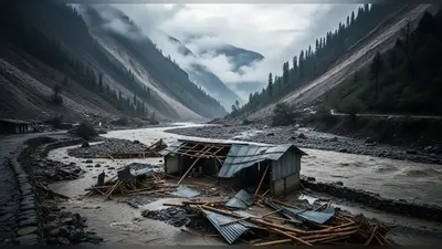जम्मू के किश्तवाड़ में बादल फटा, लंगर शेड बहा:भारी तबाही की आशंका; UP के 11 जिलों में बाढ़, लखनऊ में स्कूल बंद