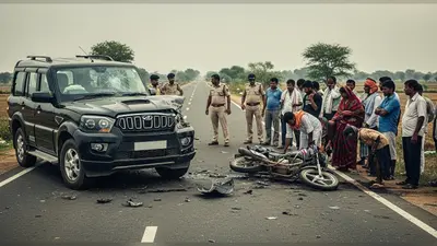 मैनपुरी में दर्दनाक सड़क हादसा: स्कॉर्पियो ने बाइक सवार दो भाइयों को रौंदा, मौके पर मौत