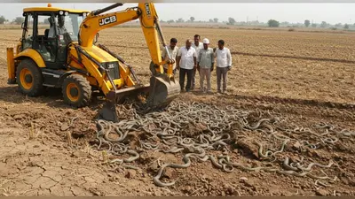 खेत में ‘सांपों की खेती’ देखकर उड़े होश! JCB मशीन ने काटी अनोखी ‘फसल’, वीडियो हुआ वायरल