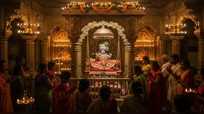 कृष्ण जन्माष्टमी 2025: कान्हा के जन्म की घड़ी आई नजदीक, मंदिरों में पूजा शुरू, रात 11:59 पर बंद होंगे पट!