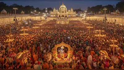 कृष्ण जन्माष्टमी 2025: 30 लाख से ज़्यादा भक्तों से जगमगाया जन्मोत्सव, काशी से आए दिव्य उपहारों ने मोहा मन