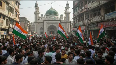 प्रयागराज में तिरंगा यात्रा पर बड़ा बवाल: मस्जिद के पास डीजे रोकने पर हंगामा, झंडा फाड़ने का आरोप, 11 नामजद