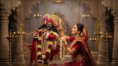 मथुरा में भक्ति का अद्भुत रंग: नंदोत्सव में इंदुलेखा ने बांकेबिहारी से किया ‘विवाह’, बनी आकर्षण का केंद्र