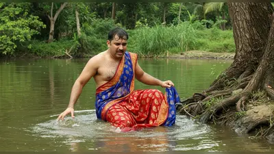 लड़कियों के कपड़े पहनकर नदी में कूदना पड़ा महंगा, शख्स ने की एक गलती और हुआ ऐसा हाल!