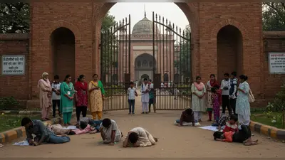 AMU में तनाव: भूख हड़ताल पर छात्रों की तबीयत बिगड़ी, कॉलेज गेटों पर ताले, शिक्षक-बच्चे वापस भेजे गए