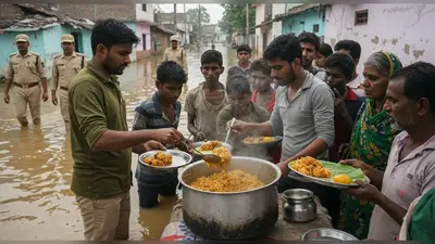 फर्रुखाबाद: जन्माष्टमी पर बाढ़ पीड़ितों को बांटी मटन बिरयानी, प्रधान का बेटा समेत दो गिरफ्तार, धार्मिक भावनाएं भड़काने का आरोप