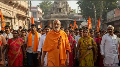 यूपी में मंदिर ज़मीन विवाद: महंत ने खोला मंत्री के ख़िलाफ़ मोर्चा, सड़क पर उतरे