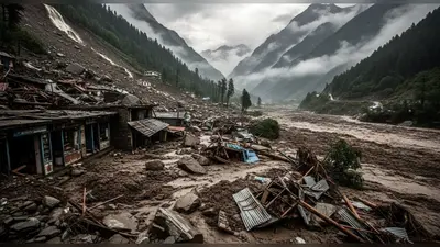 हिमाचल में कुदरत का कहर: किन्नर-कैलाश यात्रा स्थगित, एक श्रद्धालु की मौत; कुल्लू में बादल फटने से तबाही, दुकानें और आवास बहे