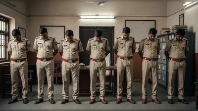 जन्माष्टमी पर फिल्मी गाने पर डांस पड़ा भारी: जौनपुर में 8 पुलिसकर्मी निलंबित, विभाग में मचा हड़कंप