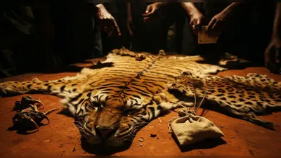 बाघ-तेंदुए के अंगों का काला कारोबार: 10 लाख में टाइगर, 5 लाख में लेपर्ड की खाल-अंग, तंत्र-मंत्र के लिए बिक रहे मूंछ के बाल