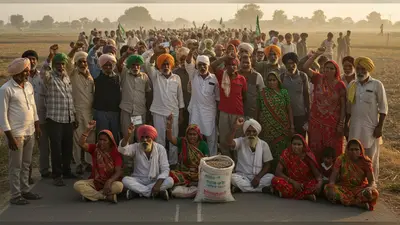 खाद की कालाबाजारी से हाहाकार: उत्तर प्रदेश में किसान सड़कों पर, आधार कार्ड व्यवस्था हुई धड़ाम