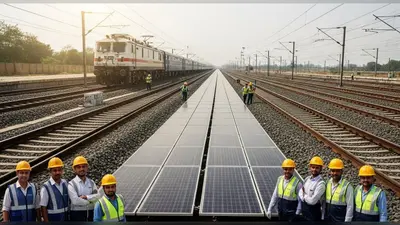 बरेका ने रचा इतिहास: ट्रैक के बीच लगाया 70 मीटर का खास सोलर पैनल, 90 मिनट में हटाना भी संभव!