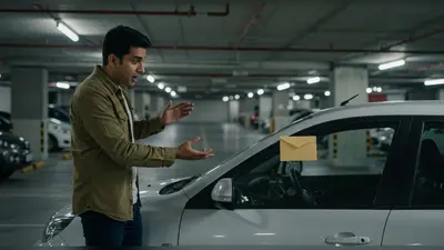 अपनी पार्किंग में खड़ी थी कार, अचानक मिली अनोखी चिट्ठी, फिर हुआ ये…