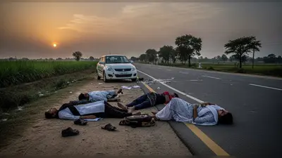 बीसलपुर-पीलीभीत मार्ग पर दर्दनाक हादसा: तेज रफ्तार कार ने दो छात्राओं सहित चार को कुचला, गंभीर हालत