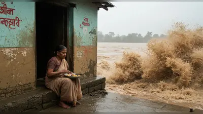 वायरल वीडियो: घर के सामने नदी में बहने लगा घर, दरवाज़े पर नाश्ता करती महिला की जान पर कैसे बन आई?