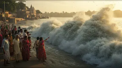 चौंकाने वाला नज़ारा: इस नदी में उल्टा बहता है पानी और उठती हैं ऊंची-ऊंची लहरें, लोग हैरान!