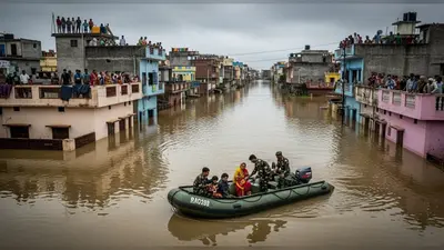 उन्नाव में सैकड़ों घर जलमग्न, कोटा में कॉलोनियां पानी में डूबीं; बचाव कार्य में सेना की तैनाती