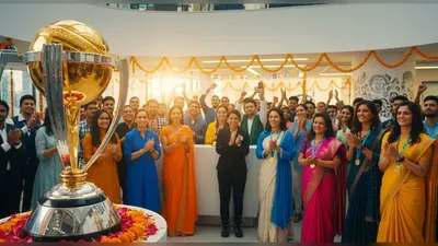 इंदौर में महिला क्रिकेट विश्व कप ट्रॉफी का भव्य स्वागत: दैनिक भास्कर कार्यालय पहुंची प्रतिष्ठित ट्रॉफी, शहर में होंगे 5 हाई-वोल्टेज मुकाबले; पहला मैच 1 अक्टूबर को
