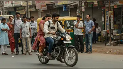 सड़क पर बाइक-स्कूटी का ‘खुल्लम खुल्ला प्यार’, लोग बोले – ‘ये सहन नहीं होगा!’