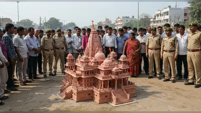 जी-20 चौराहे के पास सेना की जमीन पर राम मंदिर मॉडल स्थापित, शुरू हुआ बड़ा विवाद