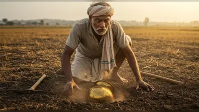 पेड़ लगाने के लिए ज़मीन खोद रहा था किसान, ‘खट’ से हुई आवाज़ और फिर जो मिला, उसने बदल दी किस्मत!