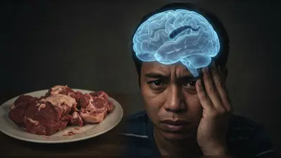 अधपका मांस खाने की खतरनाक गलती: दिमाग में घुसा कीड़ा, शख्स की हालत हुई गंभीर