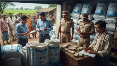 बलरामपुर में यूरिया की कालाबाजारी का भंडाफोड़: विक्रेता पर केस दर्ज, कृषि विभाग ने की बड़ी कार्रवाई