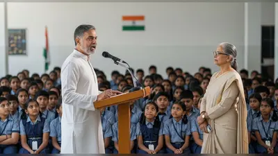 अनुराग ठाकुर का स्कूली छात्रों से संवाद: ‘अंतरिक्ष में पहले व्यक्ति हनुमान थे, नील आर्मस्ट्रांग नहीं’; प्रधानाध्यापक को परंपराओं पर गौर करने की सलाह
