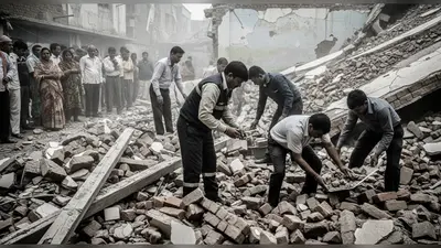 कन्नौज: दीवार गिरने से दो भाई-बहन की दर्दनाक मौत, युवती गंभीर घायल – मजदूरों की सुरक्षा पर सवाल