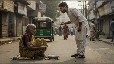 वायरल सच: जब भिखारी से शख्स ने कहा, ‘शर्म नहीं आती सड़क पर भीख मांगते हुए!’, वीडियो ने उठाया समाज पर सवाल