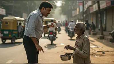 ‘सड़क पर भीख मांगते हुए शर्म नहीं आती!’: जब एक शख्स ने भिखारी को डांटा, वीडियो हुआ वायरल और छिड़ी बहस