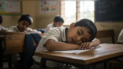 क्लास में बच्चे को आई गहरी नींद, वीडियो हुआ वायरल; लोग बोले – ‘अरे कोई सुलाओ इसे!’
