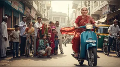 मोपेड पर दादी माँ का ‘मस्त अंदाज़’, वीडियो देख लोग हुए उनके फ़ैन!