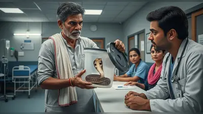 यूपी में प्रधान का अद्भुत साहस: जिस सांप ने पत्नी को डसा, उसे डिब्बे में बंदकर अस्पताल ले गए; ऐसे बची जान