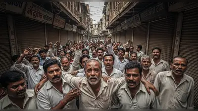 कासगंज: कपड़ा कारोबारी को चोर समझ पीटा, व्यापारियों का फूटा गुस्सा, बाजार बंद कर किया प्रदर्शन