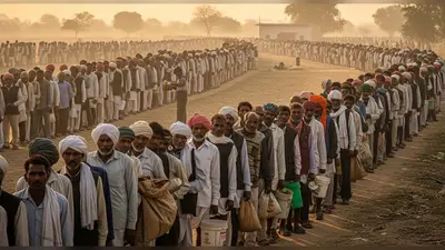 सोनभद्र में खाद के लिए किसानों की लंबी लाइनें: हाहाकार जारी, सुबह से खड़ी भीड़