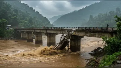 पंजाब में पठानकोट को हिमाचल से जोड़ने वाला पुल टूटा:उत्तराखंड-हिमाचल-जम्मू और राजस्थान में भारी बारिश, स्कूल बंद; MP में नर्मदा उफान पर