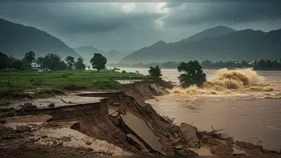 उत्तराखंड, हिमाचल, राजस्थान और जम्मू में भारी बारिश का भयावह अलर्ट: सवाई माधोपुर में जमीन धंसी, नर्मदा उफान पर, कई राज्यों में स्कूल बंद