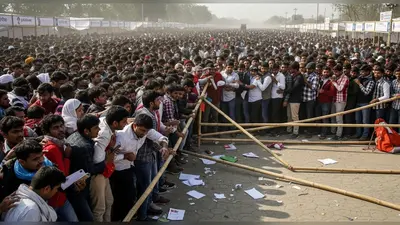 यूपी: रोजगार महाकुंभ में मची भगदड़, नौकरी के लिए बेकाबू हुई युवाओं की भीड़