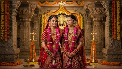 मजहब की दीवार तोड़ मोहब्बत की जीत: दो मुस्लिम बहनों ने मंदिर में की शादी, नाम भी बदले