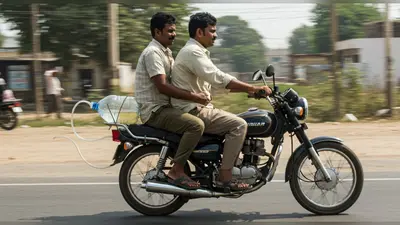 बोतल में पेट्रोल भरकर दौड़ाई बाइक! वायरल वीडियो ने उठाया सुरक्षा पर सवाल