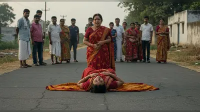 देहाती भौजी बिंदु ने साड़ी में सड़क पर लेटकर बनाया वीडियो, लोग रह गए दंग!