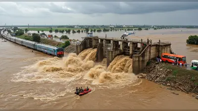 पंजाब के पठानकोट में रावी पर फ्लड गेट टूटा:आर्मी बुलाई, 45 ट्रेनें रद्द-हरियाणा रोडवेज ने बसें रोकी; CM ने हेलिकॉप्टर छोड़ा