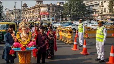 लखनऊ में गणेश चतुर्थी: आज से 10 दिन बदला रहेगा यातायात, सुबह 10 बजे से लागू होगी नई व्यवस्था