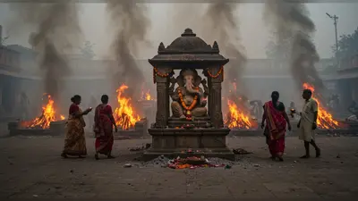 श्मशान के गणेश: जहां चिताओं के बीच भक्त करते हैं उल्टी परिक्रमा, जानें इस अनोखे मंदिर का रहस्य!