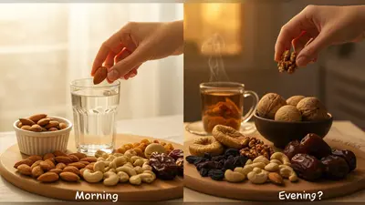 ड्राई फ्रूट्स खाने का सही समय: सुबह या शाम? विशेषज्ञ बताते हैं कब मिलता है शरीर को सबसे ज्यादा फायदा