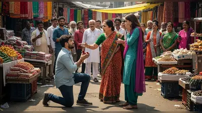 प्रपोज करने पहुंचा बेटा, सौतेली मां ने बीच बाजार मचाया हंगामा! वीडियो वायरल
