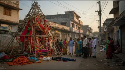 गणेश चतुर्थी पर बरेली में मातम: पंडाल लगाते समय बिजली के तार से युवक की दर्दनाक मौत