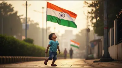 सुबह 8 बजे तिरंगे को देख थम गए नन्हे कदम: देशभक्ति का वायरल वीडियो